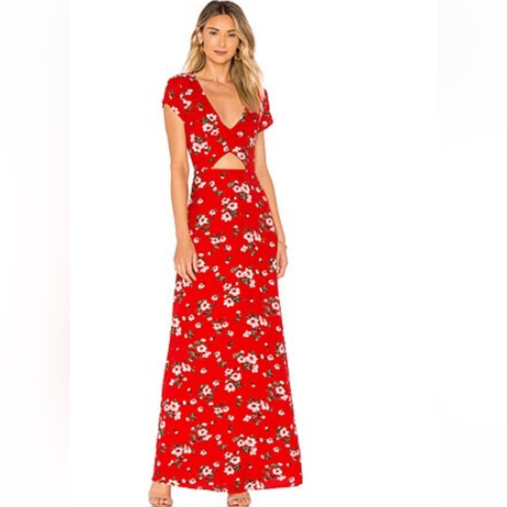 About Us Zahara floral maxi dress